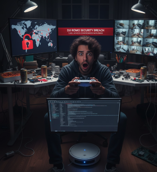 DJI Romo’da Güvenlik Krizi: Bir Yazılımcı Yanlışlıkla 7.000 Süpürgeye Sızdı!